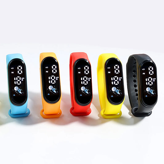 ⌚ Relógio Digital Infantil Kawaii – Silicone O Relógio Digital Kawaii