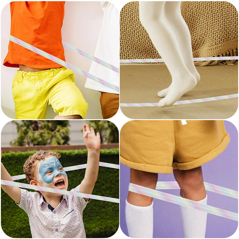 🎀 Corda de Pular Elástica Chinesa – Diversão e Movimento para Crianças