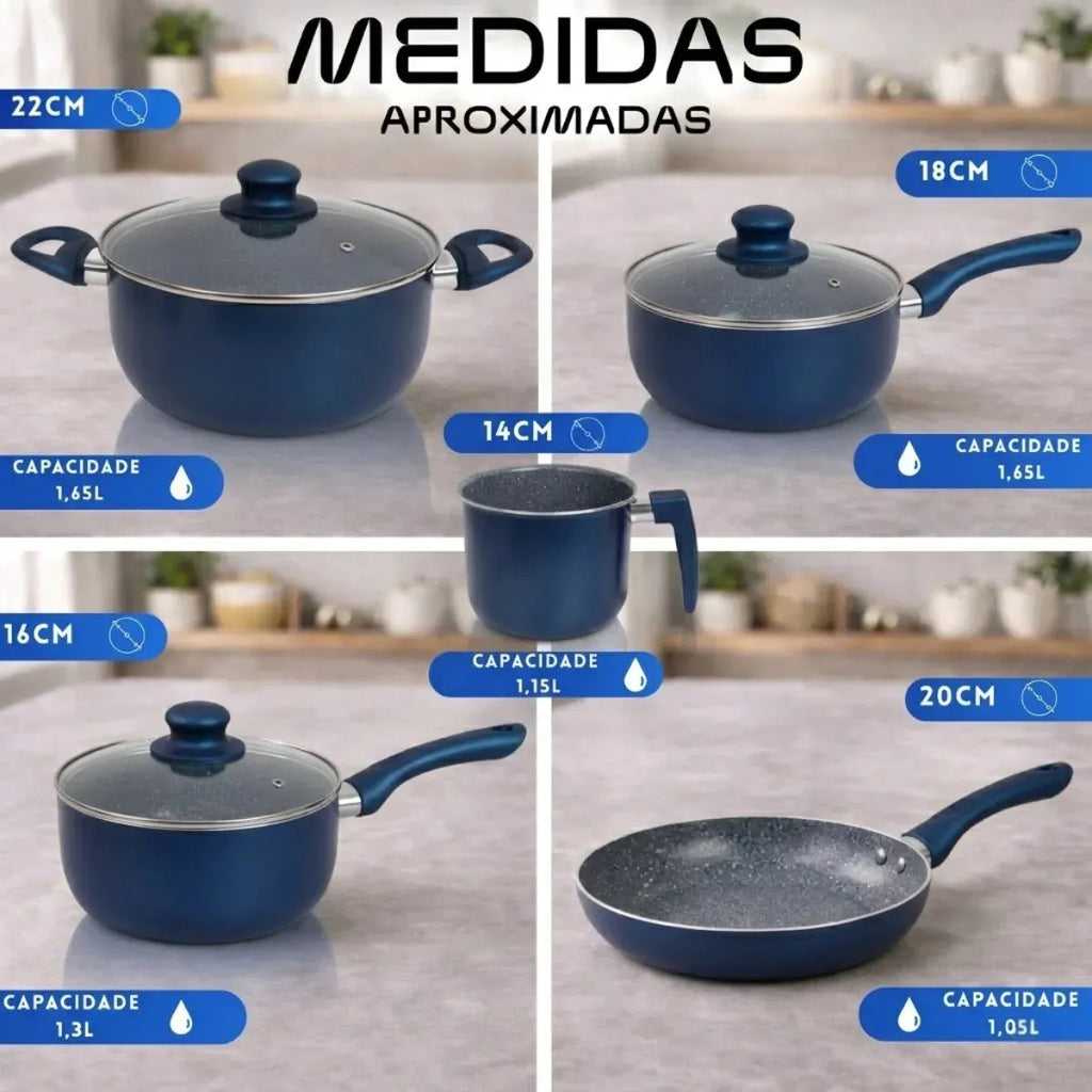 Jogo De Panelas Cerâmica Tampa De Vidro 5 Peças De Indução 3mm Revestimento Cerâmico Creme Para Fogão Tradicional Gás Antiaderente Pítia