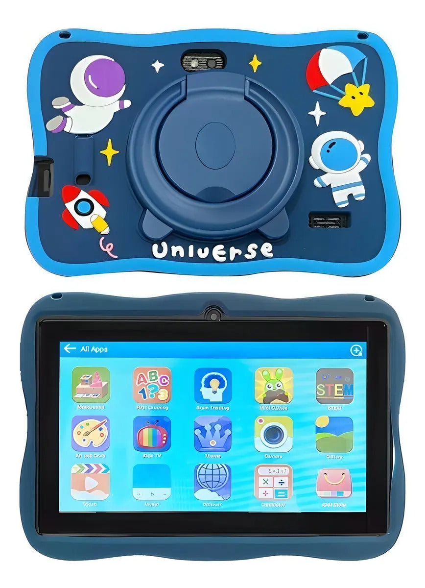Tablet Mil07 Infantil Milli 6gb Ram + 128gb Astronauta Kids Rosa