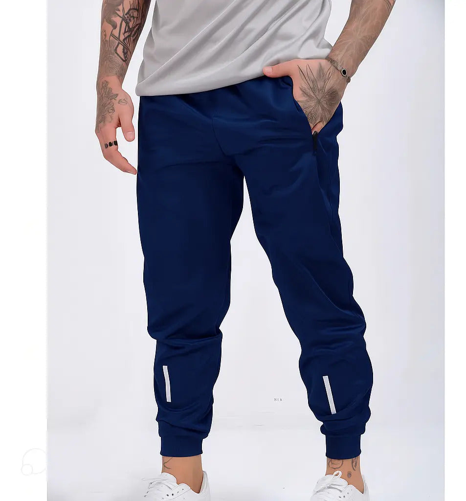 Kit 3 Calça Chimpa Poliéster Zíper No Bolso Corrida Esporte