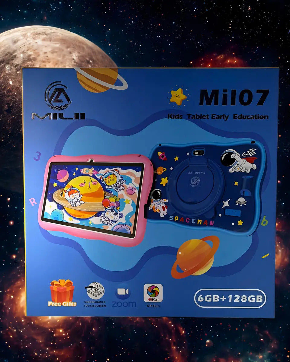 Tablet Mil07 Infantil Milli 6gb Ram + 128gb Astronauta Kids Rosa