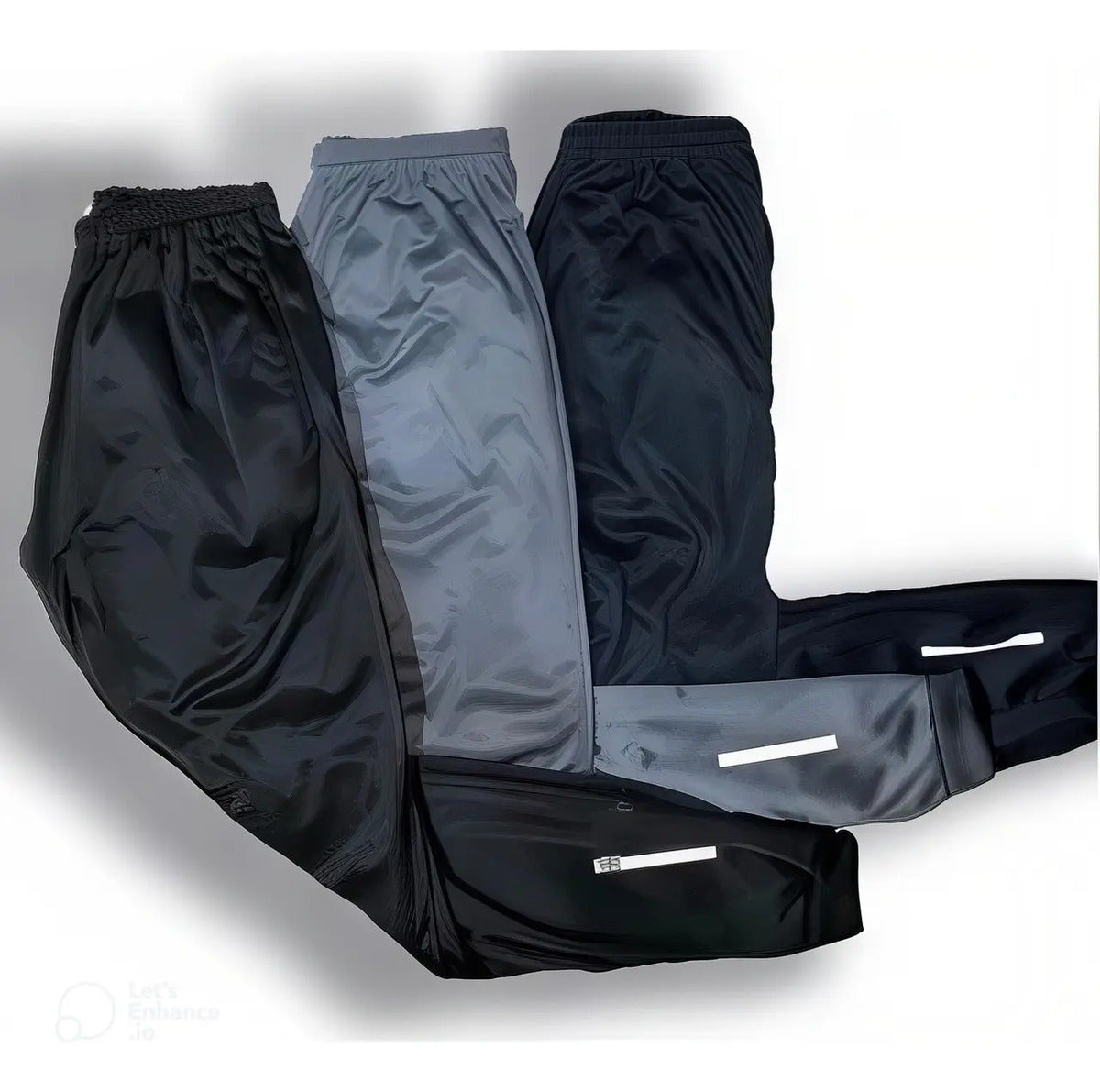Kit 3 Calça Chimpa Poliéster Zíper No Bolso Corrida Esporte
