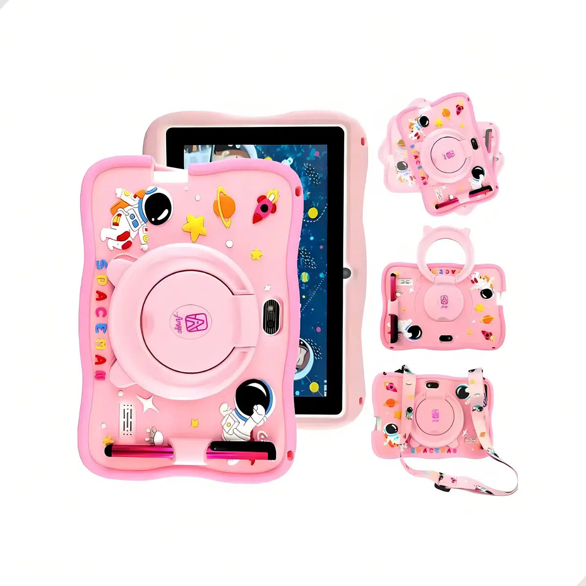 Tablet Mil07 Infantil Milli 6gb Ram + 128gb Astronauta Kids Rosa