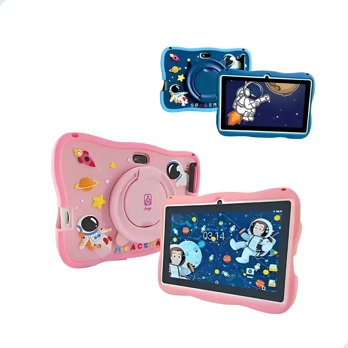 Tablet Mil07 Infantil Milli 6gb Ram + 128gb Astronauta Kids Rosa