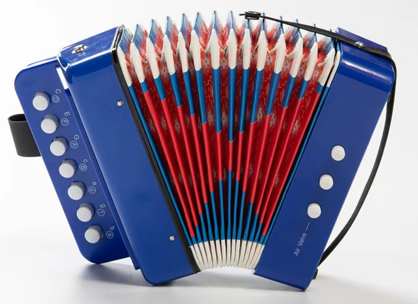 🎵 Acordeão Infantil 7 Teclas e 2 Baixos – Instrumento Educativo