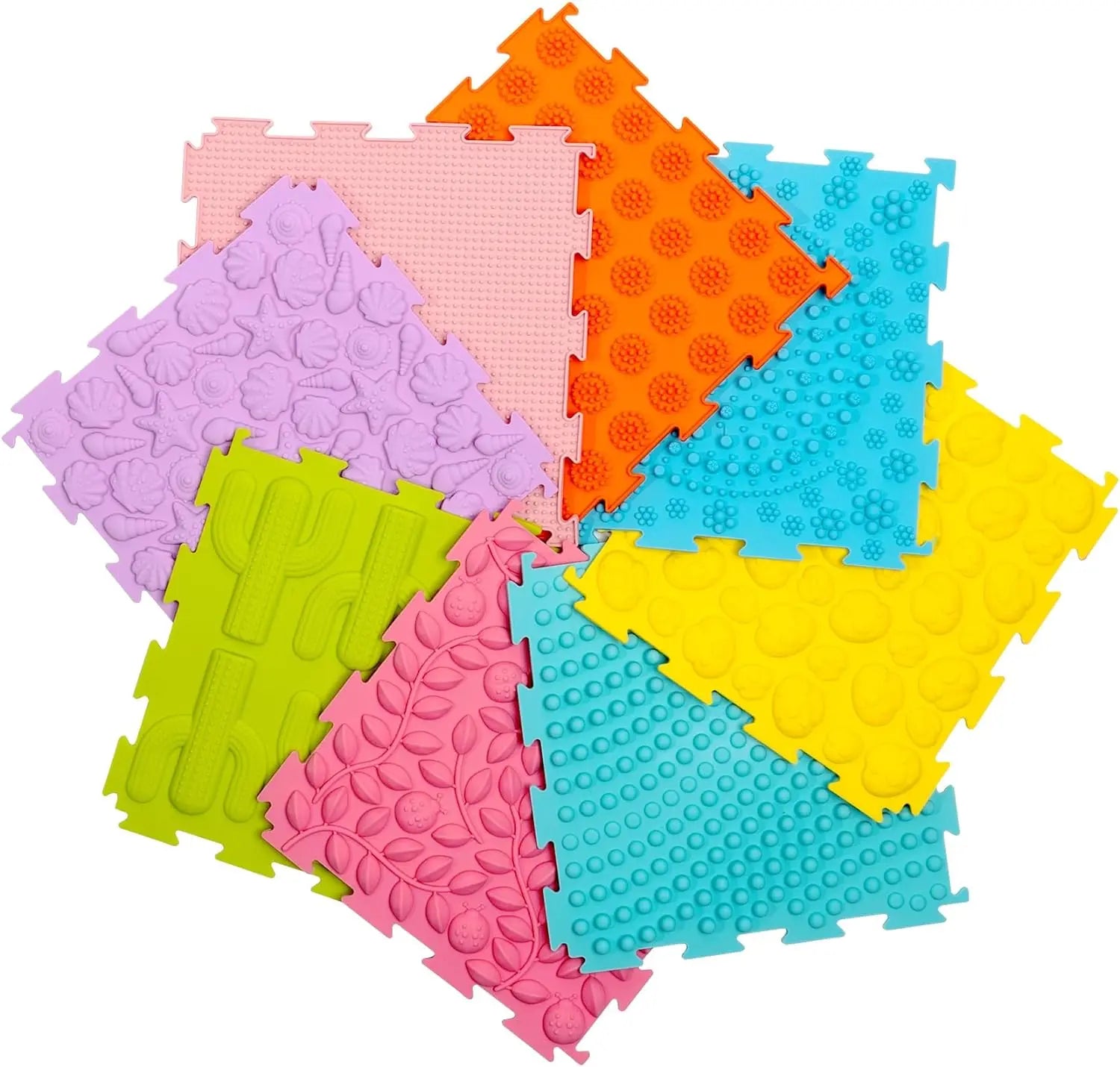 🧩 Tapete Sensorial de Silicone Infantil – Estimulação e Diversão