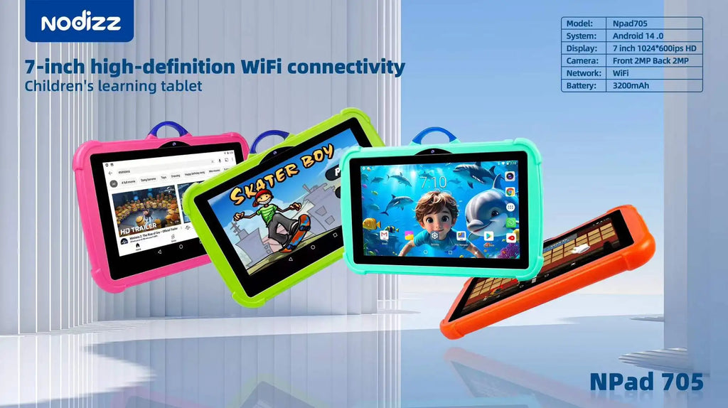 📱 Tablet Infantil 7” Npad-705 – Educacional e Resistente