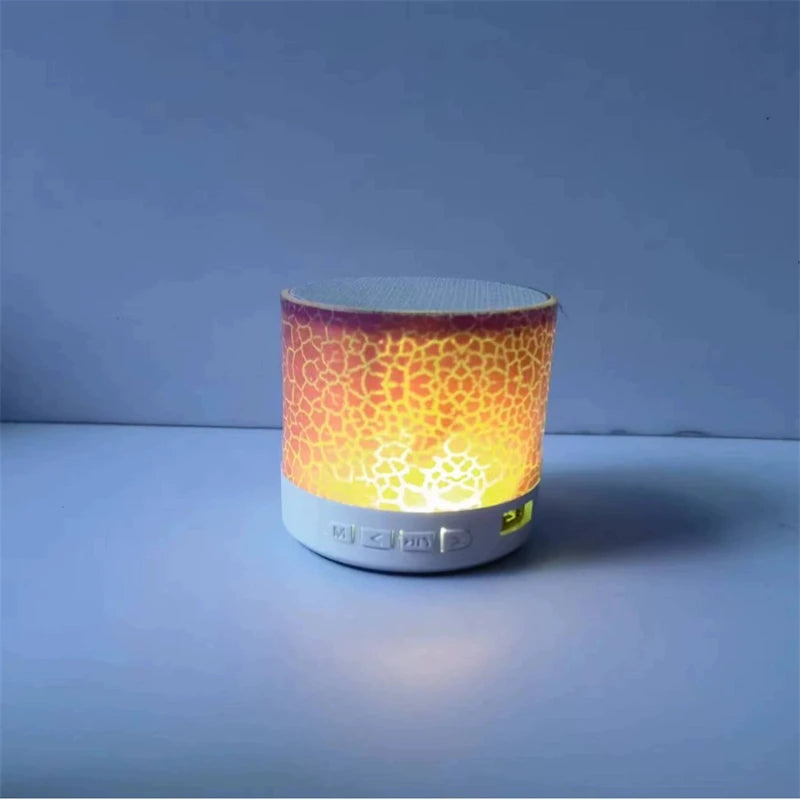 🔊 Mini Caixa de Som Bluetooth A9 – Portátil com Luz LED