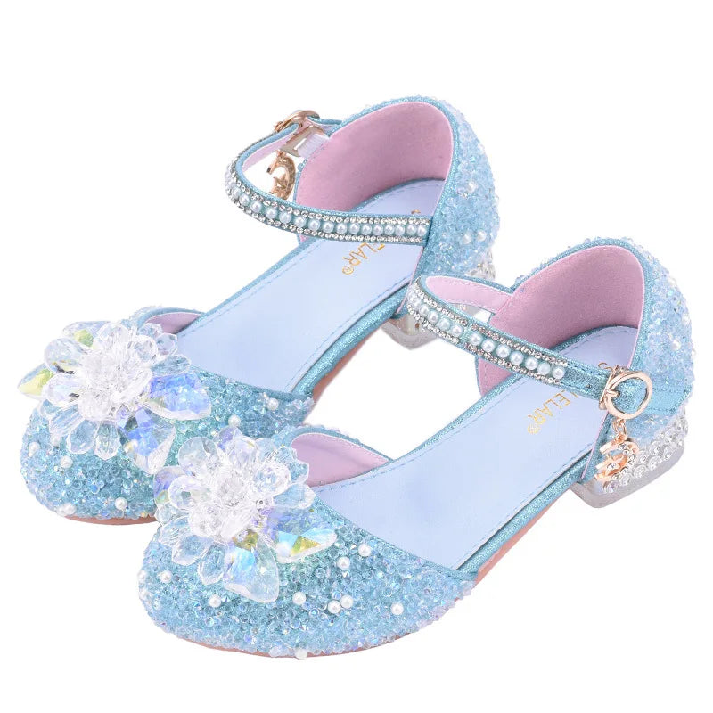 👑 Sapato de Princesa Infantil com Glitter – Elegante e Confortável