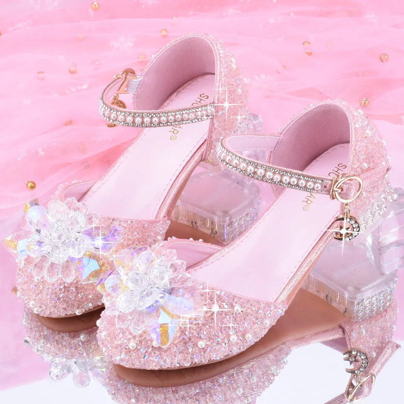 👑 Sapato de Princesa Infantil com Glitter – Elegante e Confortável