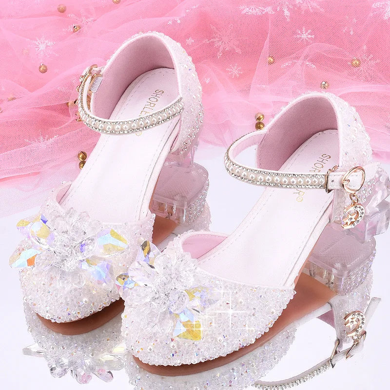 👑 Sapato de Princesa Infantil com Glitter – Elegante e Confortável