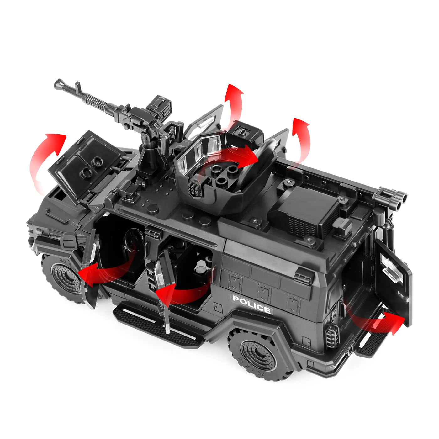 🚓 Carro da Polícia SWAT – Blocos de Montar (150 Peças)
