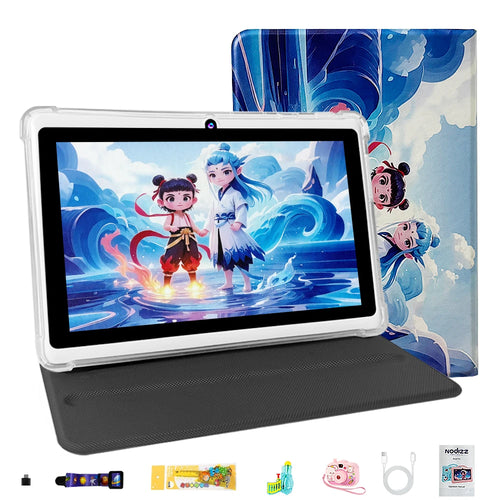Kids 7" Tablet: 16GB+1TB, Android 14, Qcta Core, 5MP+5MP, 6800mAh, GPS, Built-in Games, Wholesale New