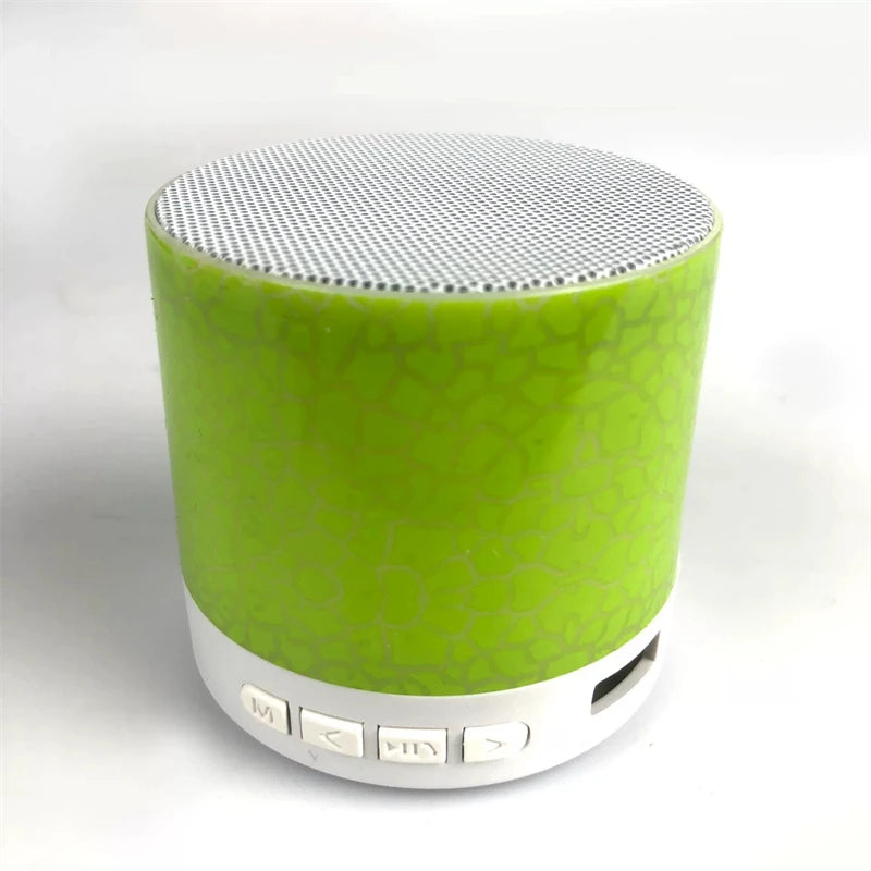 🔊 Mini Caixa de Som Bluetooth A9 – Portátil com Luz LED