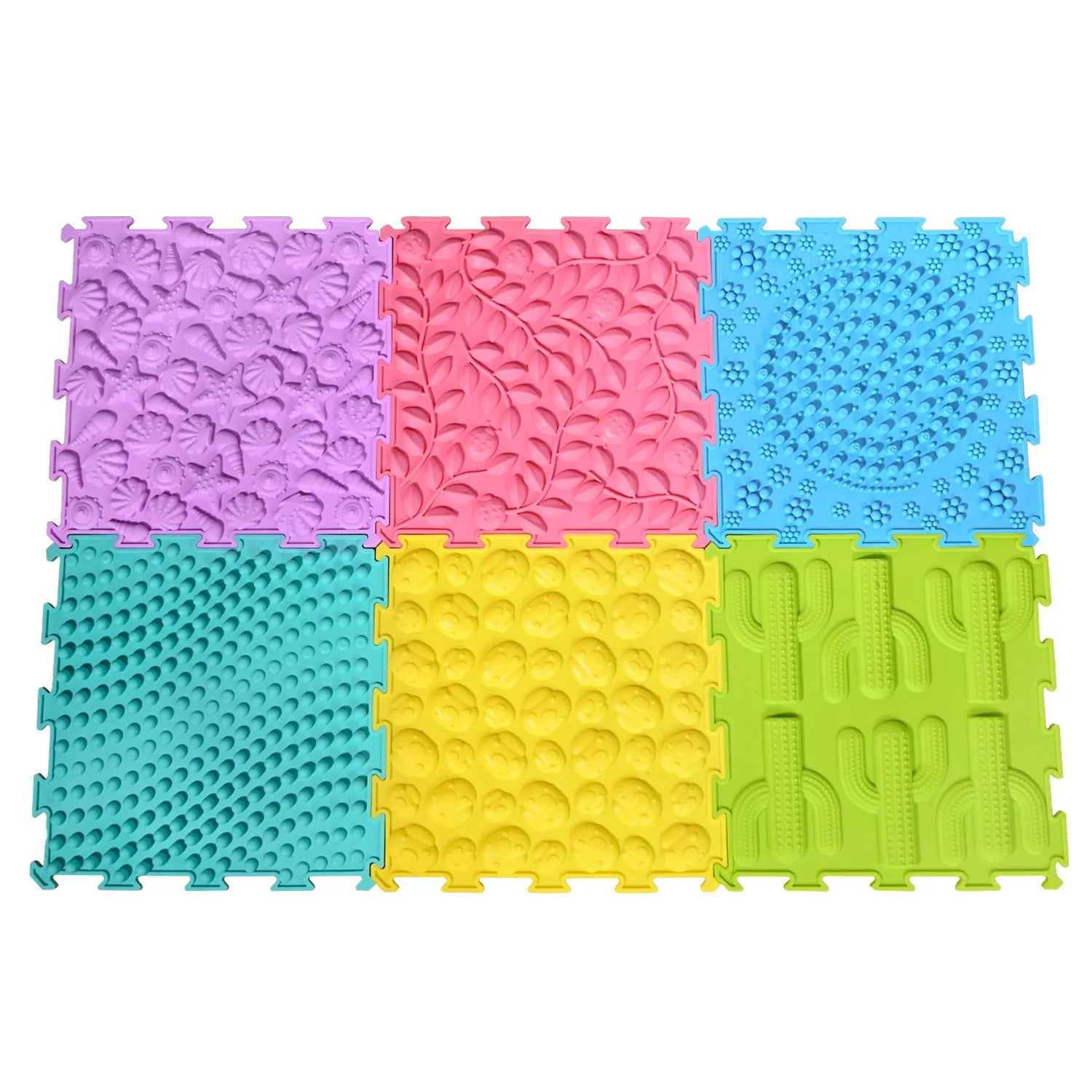 🧩 Tapete Sensorial de Silicone Infantil – Estimulação e Diversão