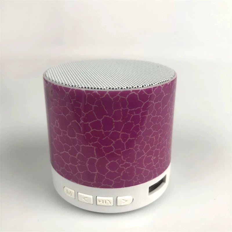 🔊 Mini Caixa de Som Bluetooth A9 – Portátil com Luz LED