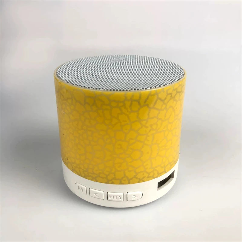 🔊 Mini Caixa de Som Bluetooth A9 – Portátil com Luz LED