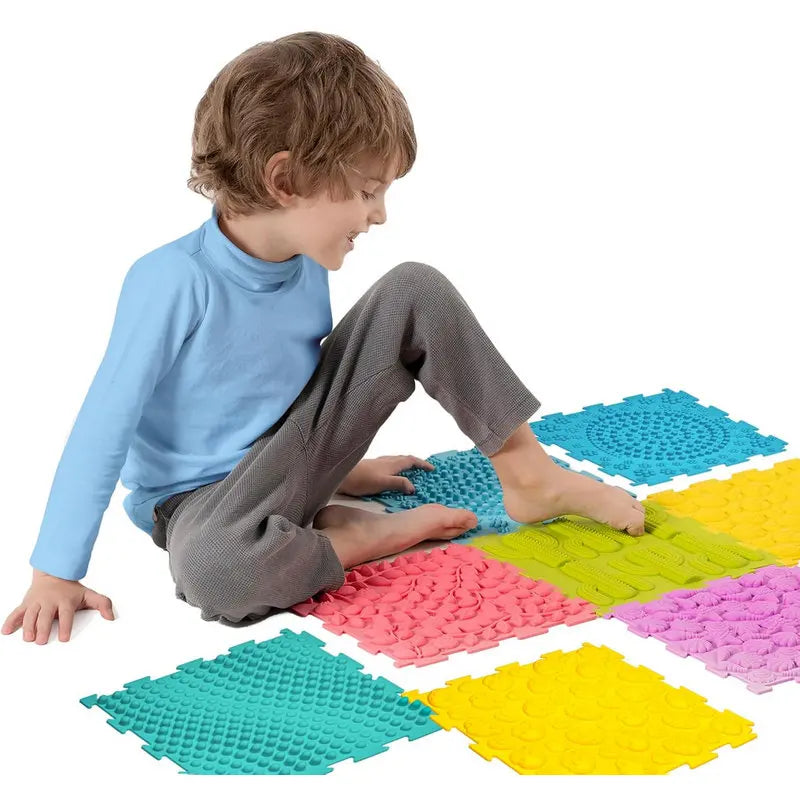 🧩 Tapete Sensorial de Silicone Infantil – Estimulação e Diversão