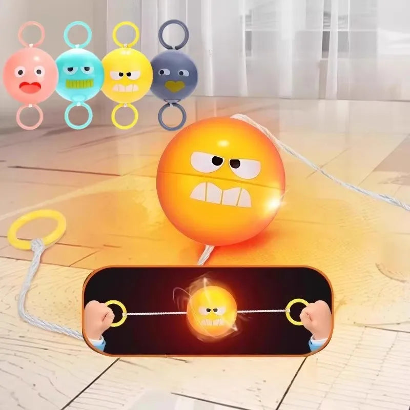 🌟 Bola Giratória Luminosa com Corda – Diversão que Brilha no Ar (2 Peças)