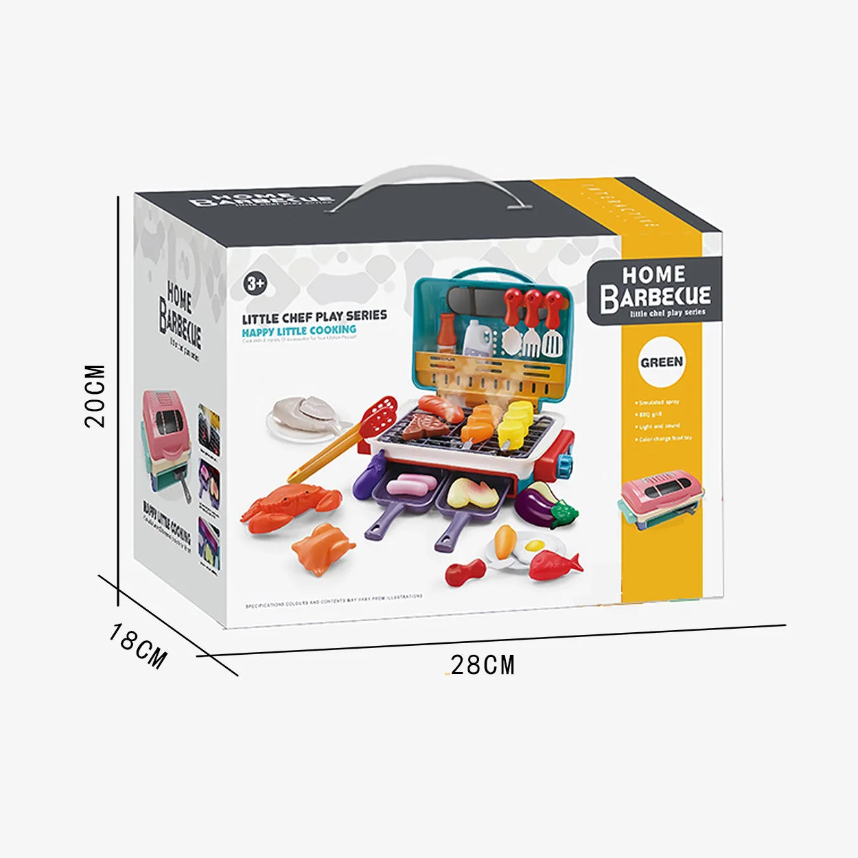 🍖 Churrasqueira Infantil de Brinquedo – Luz, Som e Spray