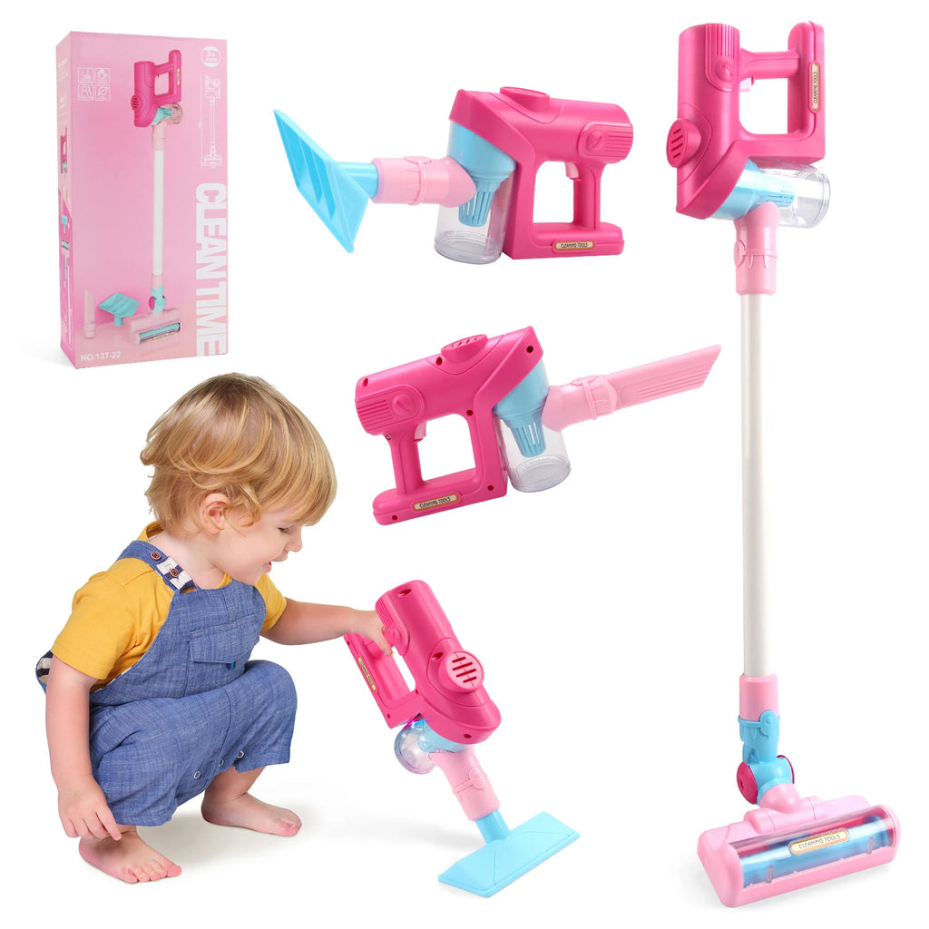 🧹 Mini Aspirador Elétrico Infantil – Brinquedo de Limpeza com Luz e som