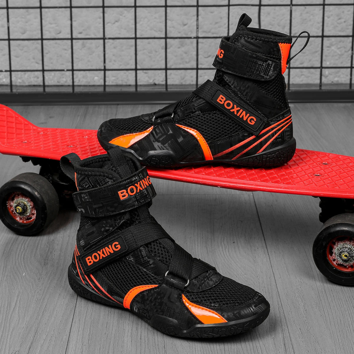 🥊 Tênis de Boxe Infantil Cano Alto – Antiderrapante