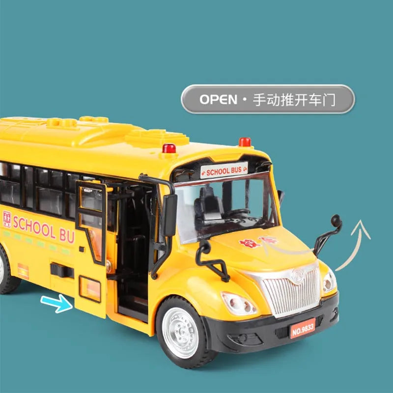 🚌 Ônibus Escolar Infantil Grande – Brinquedo Interativo