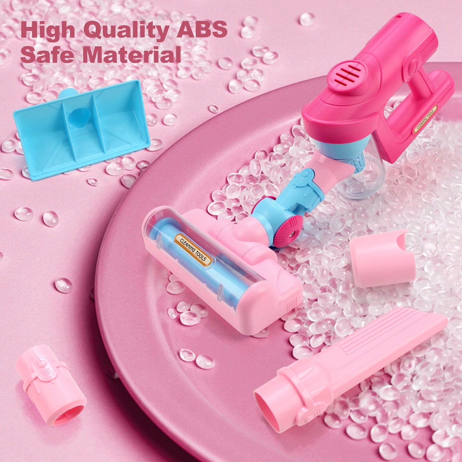 🧹 Mini Aspirador Elétrico Infantil – Brinquedo de Limpeza com Luz e som