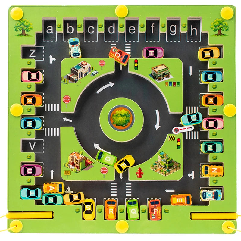 🧲 Labirinto Magnético Montessori – Aprenda Cores e Números Brincando
