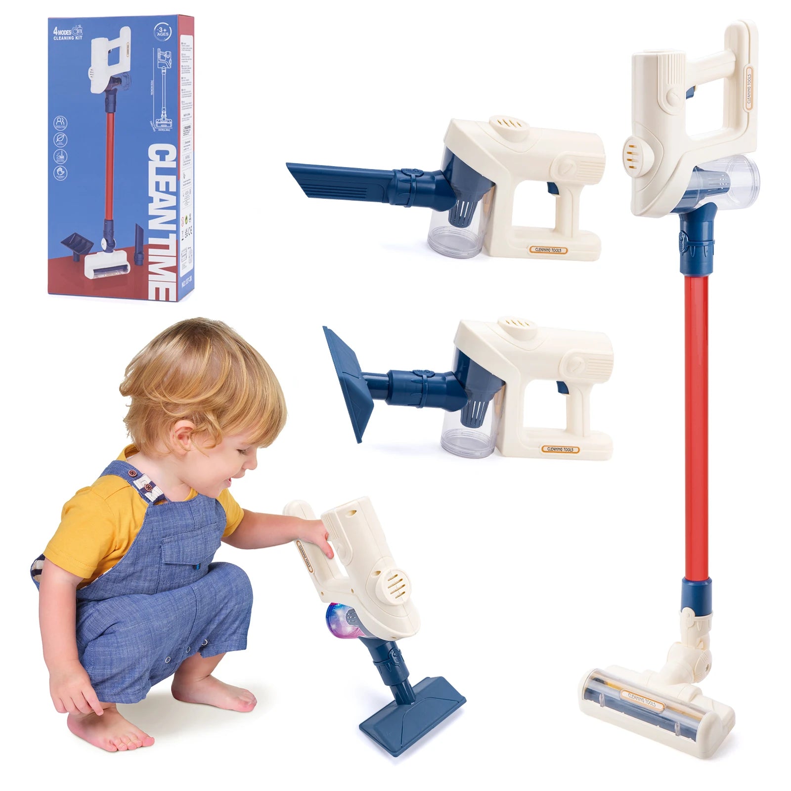 🧹 Mini Aspirador Elétrico Infantil – Brinquedo de Limpeza com Luz e som