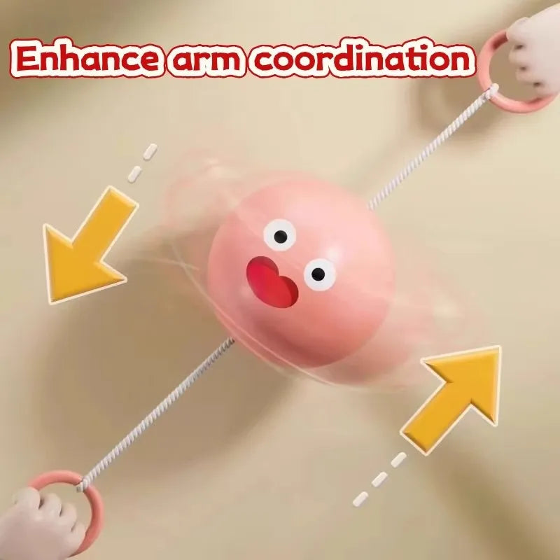 🌟 Bola Giratória Luminosa com Corda – Diversão que Brilha no Ar (2 Peças)