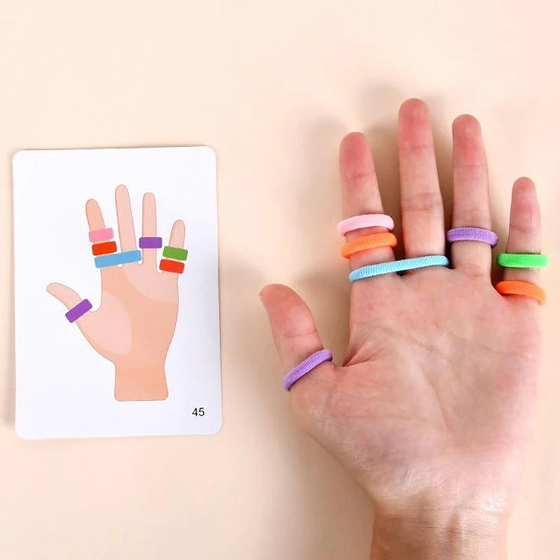 🎯 Jogo de Combinação de Cores com Anéis – Brinquedo Educativo