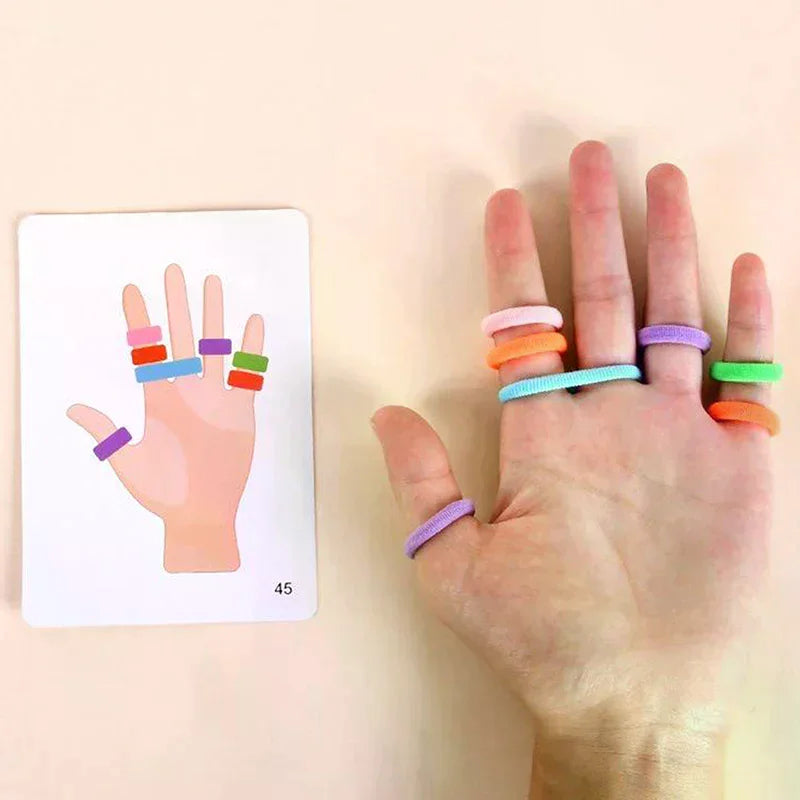 🎯 Jogo de Combinação de Cores com Anéis – Brinquedo Educativo