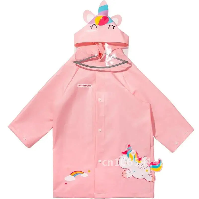 🌧️ Capa de Chuva Infantil Cartoon – Impermeável e Divertida
