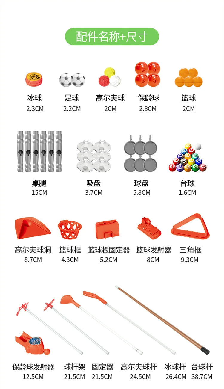 🎮 Mesa de Jogos Infantil 6 em 1 – Diversão Completa