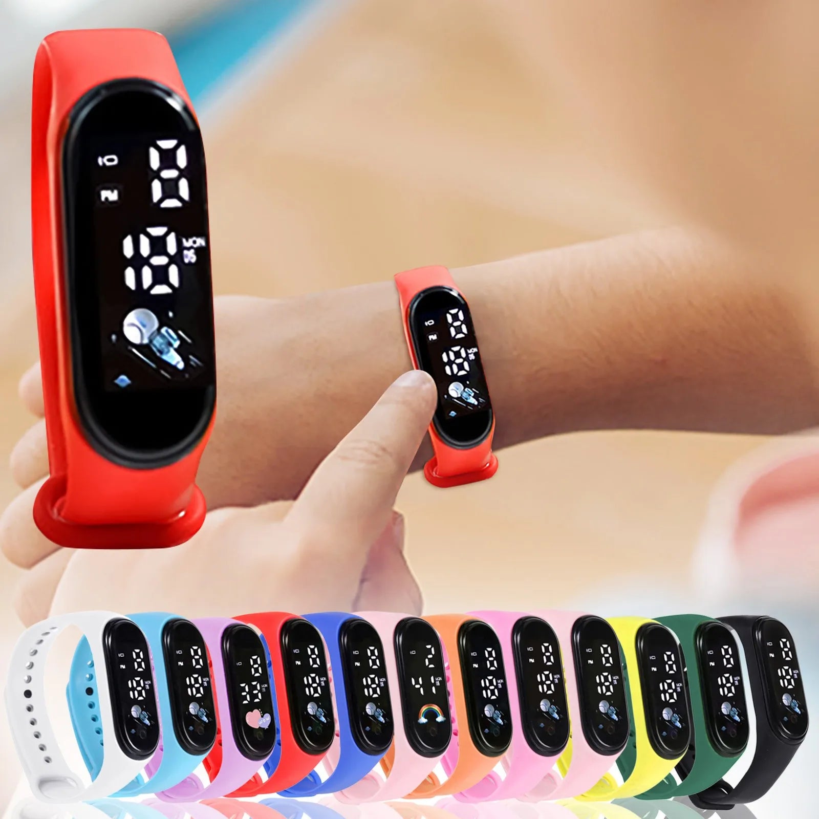⌚ Relógio Digital Infantil Kawaii – Silicone  O Relógio Digital Kawaii