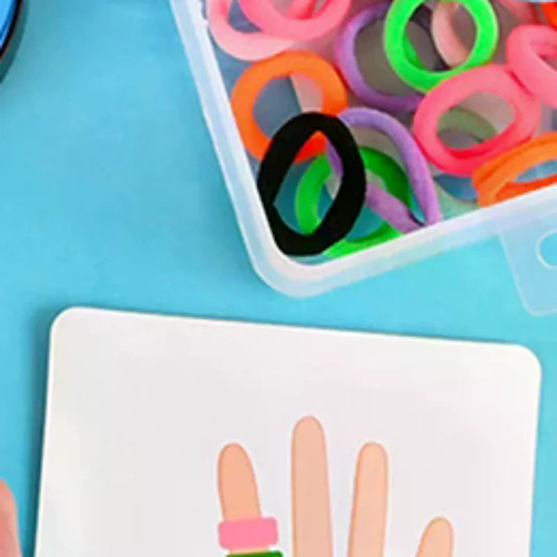 🎯 Jogo de Combinação de Cores com Anéis – Brinquedo Educativo