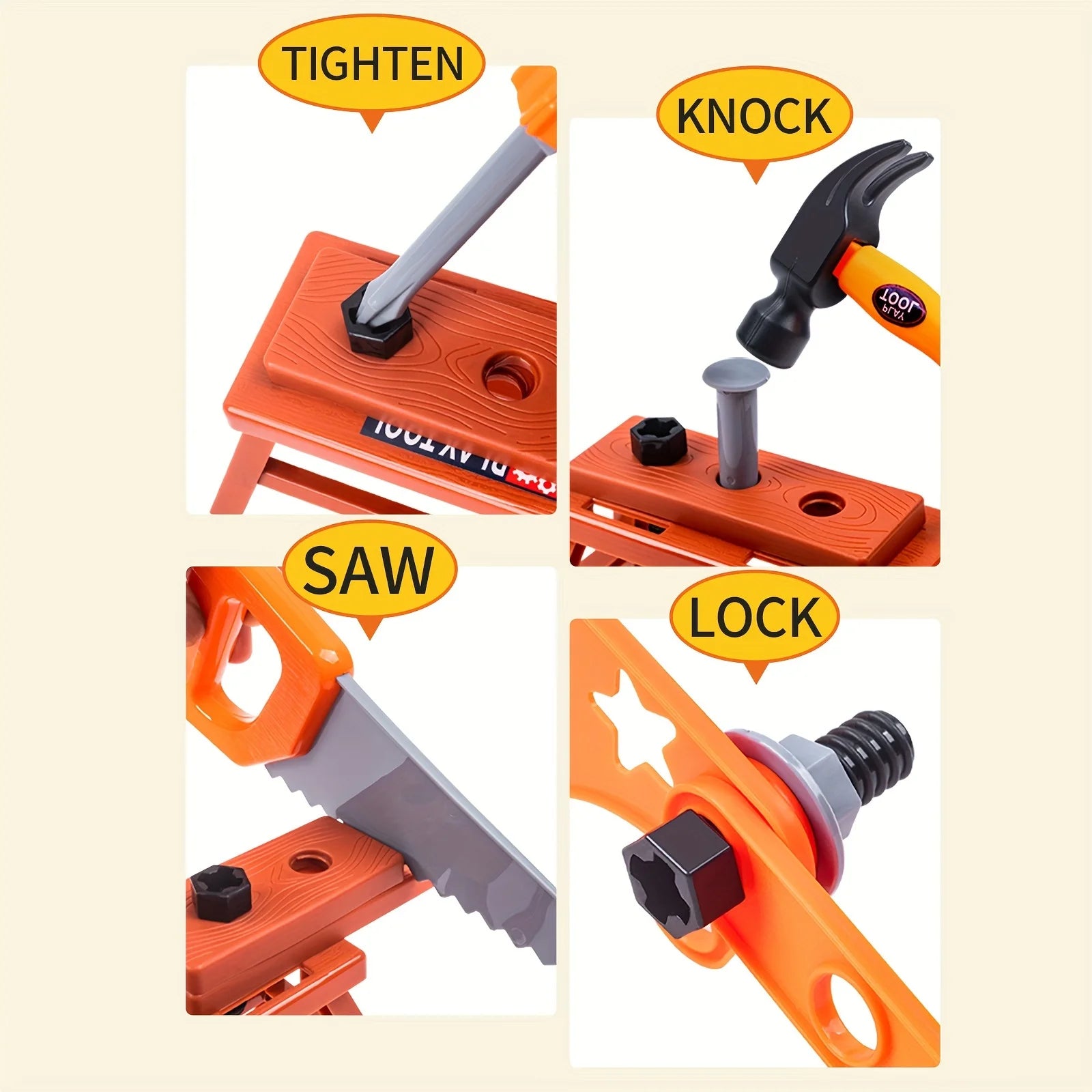 🛠️ Kit de Ferramentas Infantil – Brinquedo Educativo