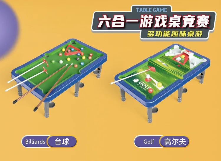 🎮 Mesa de Jogos Infantil 6 em 1 – Diversão Completa