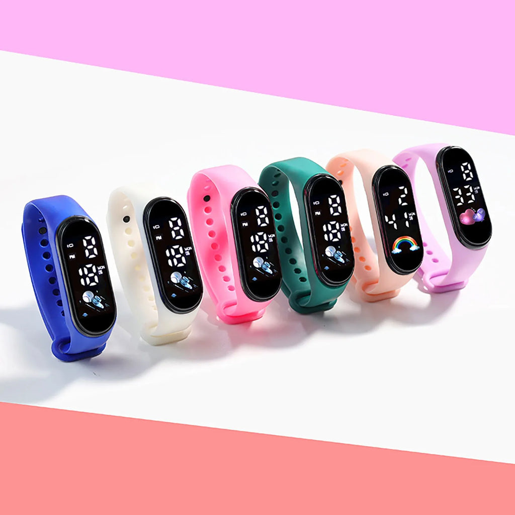 ⌚ Relógio Digital Infantil Kawaii – Silicone  O Relógio Digital Kawaii