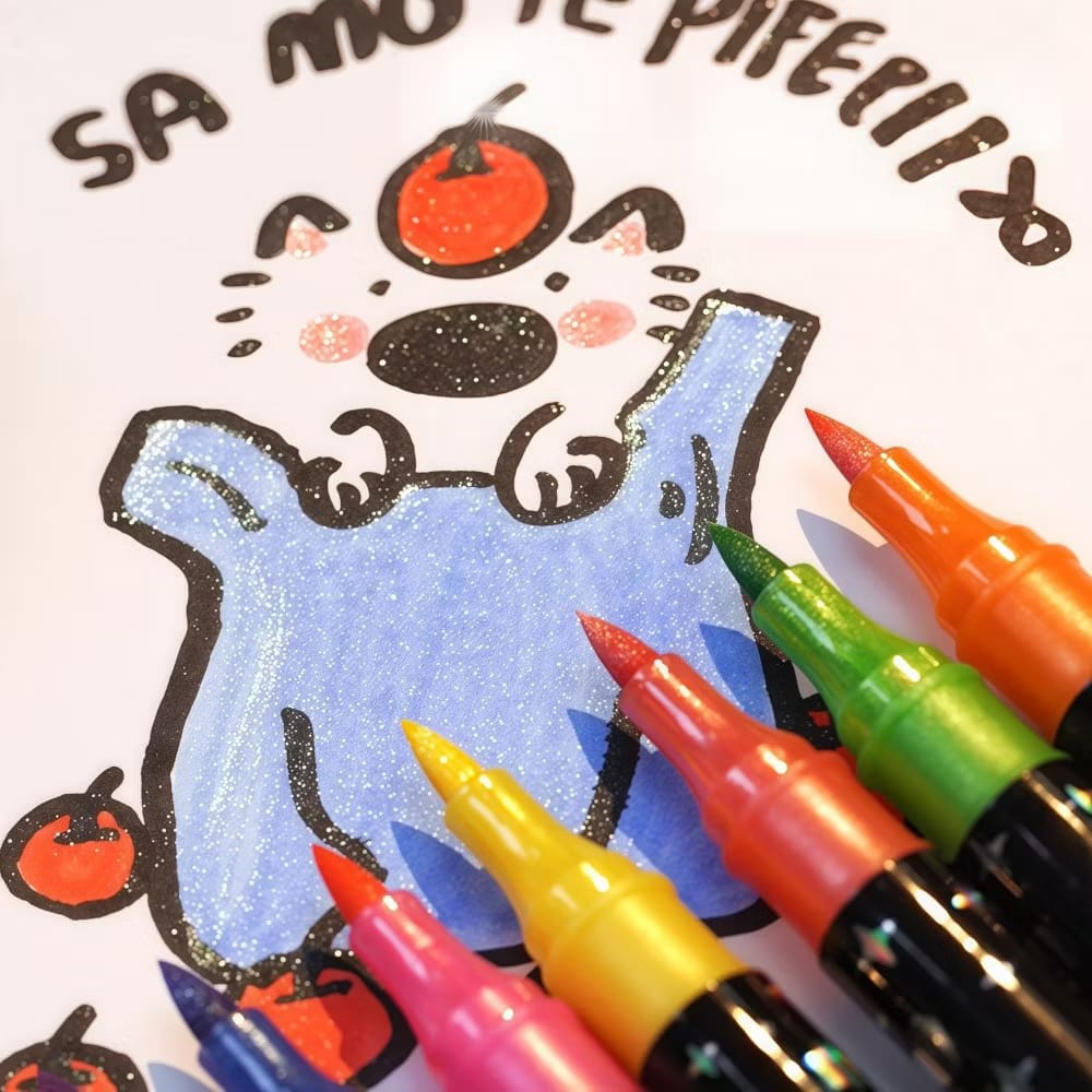 Kit Canetinhas Coloridas Profissional Escolar Desenho Arte 72/96/120 Cores Estojo Completo