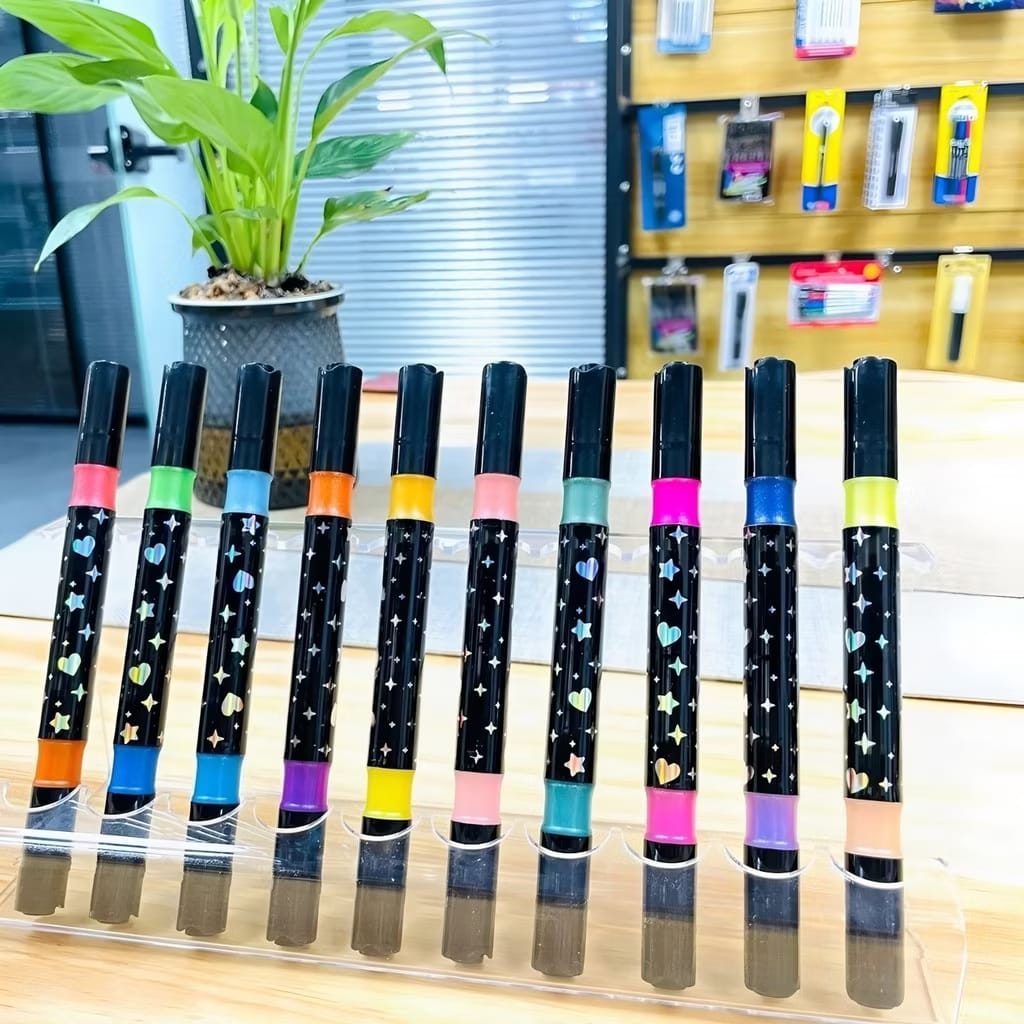 Kit Canetinhas Coloridas Profissional Escolar Desenho Arte 72/96/120 Cores Estojo Completo