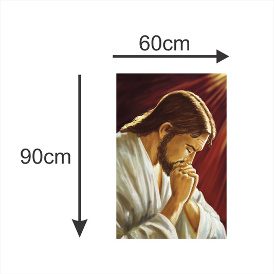 Adesivo de Parede Jesus Vidro Parede Decoração 60x90cm