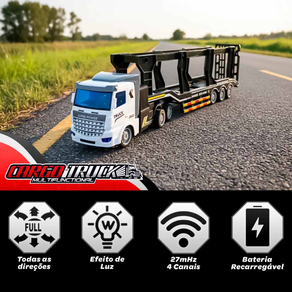 🚛 Caminhão Cegonha Controle Remoto com Carrinhos