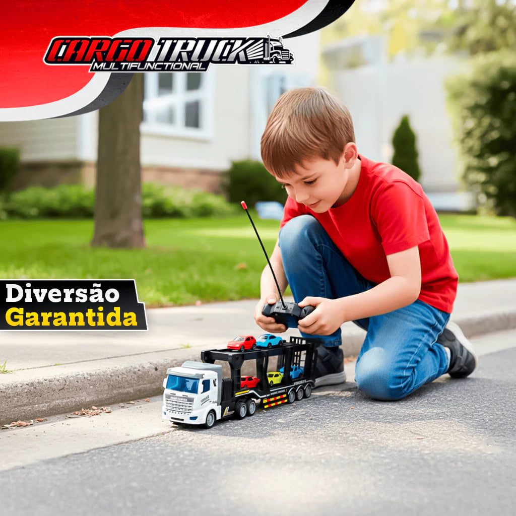 🚛 Caminhão Cegonha Controle Remoto com Carrinhos