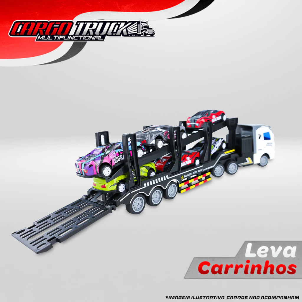 🚛 Caminhão Cegonha Controle Remoto com Carrinhos