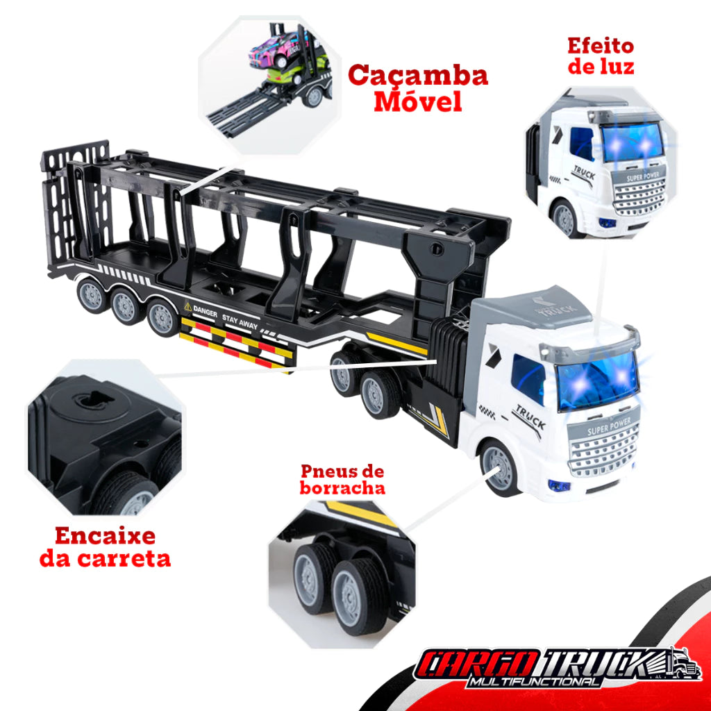 🚛 Caminhão Cegonha Controle Remoto com Carrinhos
