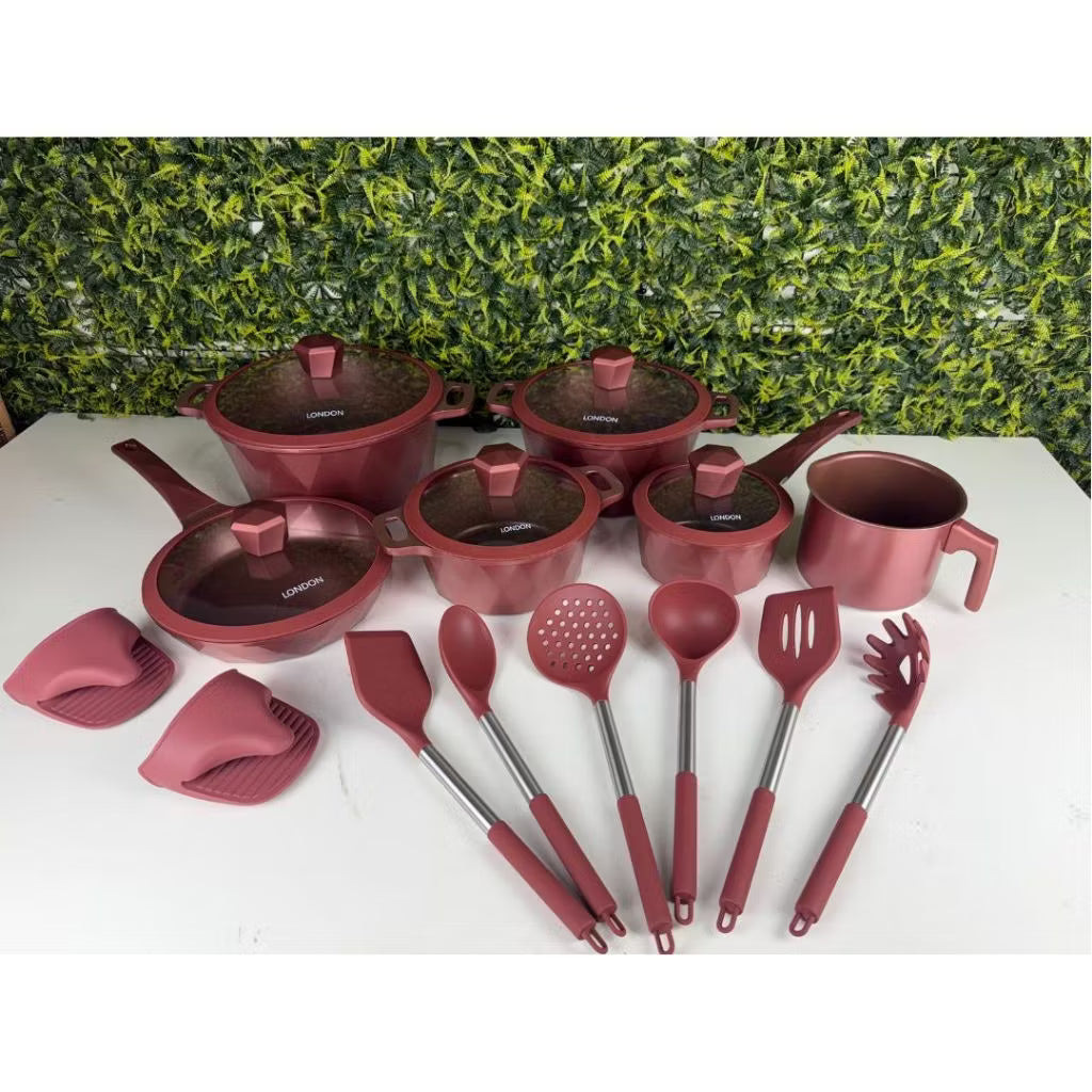 Conjunto Panelas Importado, qualidade superior, Cerâmica London Champs Elysees 18 Peças Robustez e estilo!