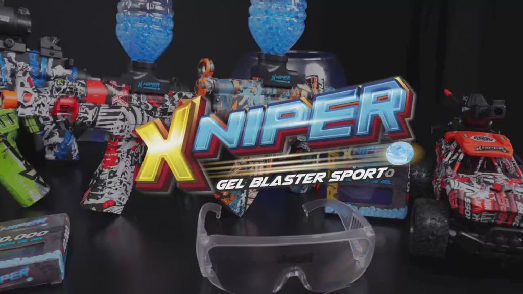 Gel Blaster automático com 5000 bolinhas de gel incluso. Seguro, divertido e ideal para crianças e adolescentes. Compre agora!